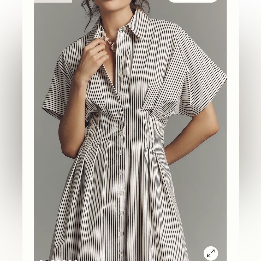 Anthropologie The Tobie Shirt Dress by Exquise - Picture 2 of 7
